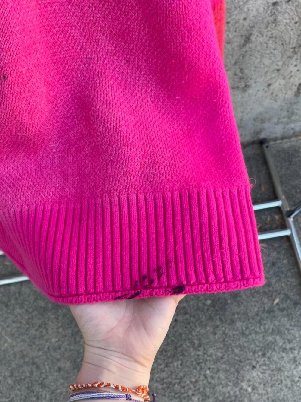 Pink House of Sunny love notes sweater size XS - Picture 6 of 8